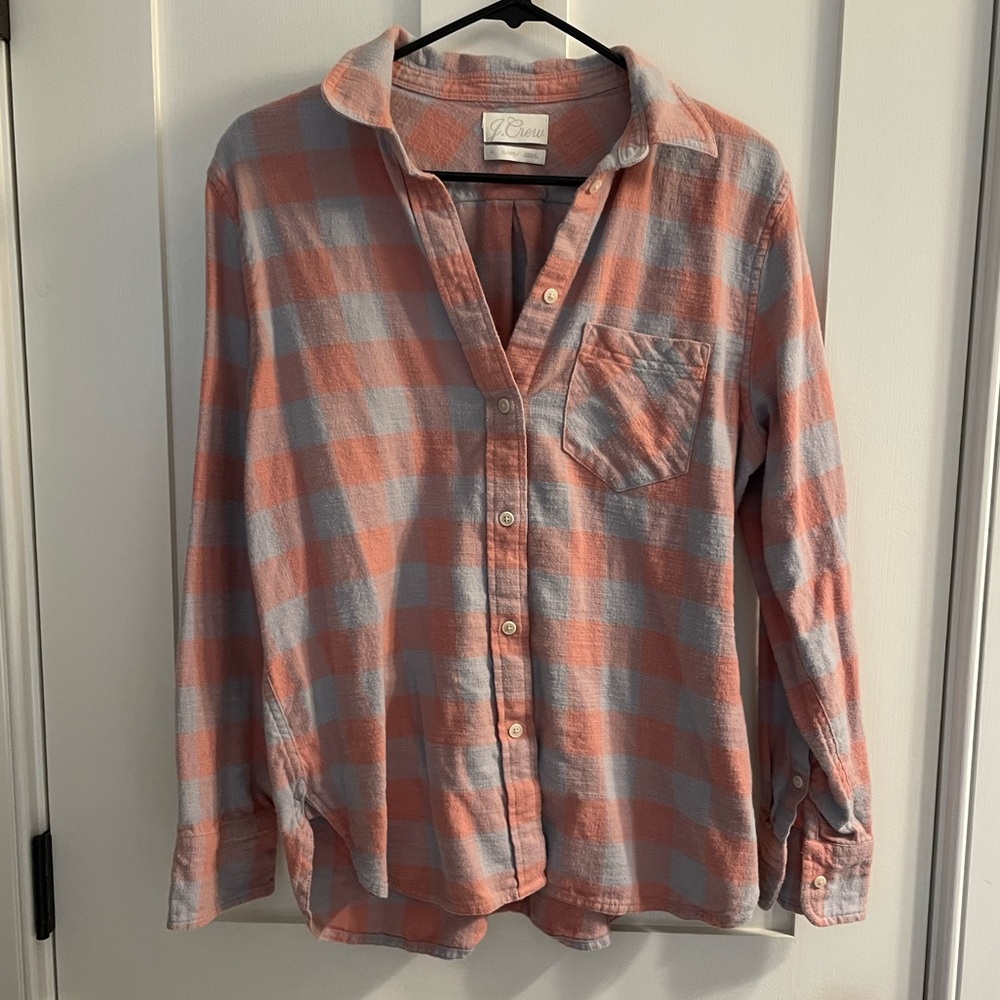 Jcrew Classic fit buffalo check flannel